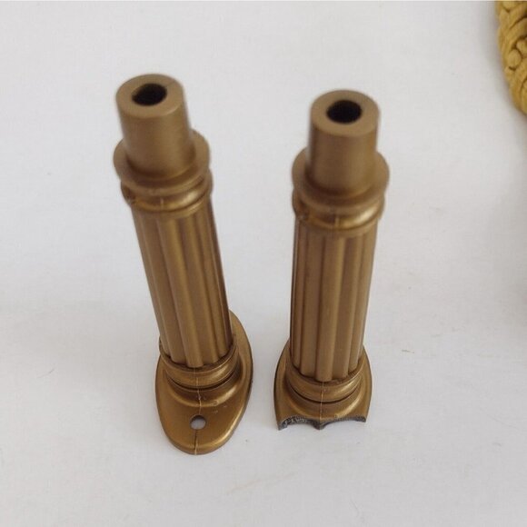 Vtg New Sears Drapery Holdbacks Tiebacks Gold Tassel Medallions Hollywood READ - Picture 7 of 9